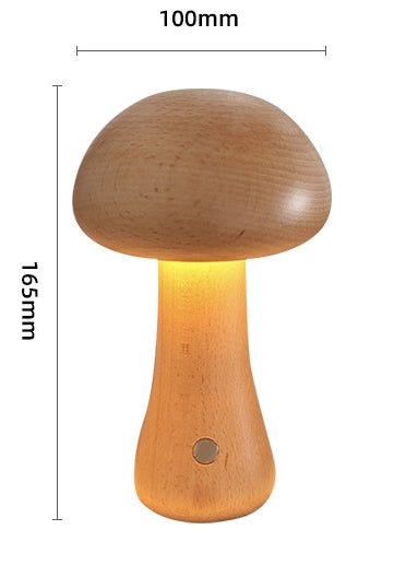 Mini Wooden  Night Light With Touch Switch