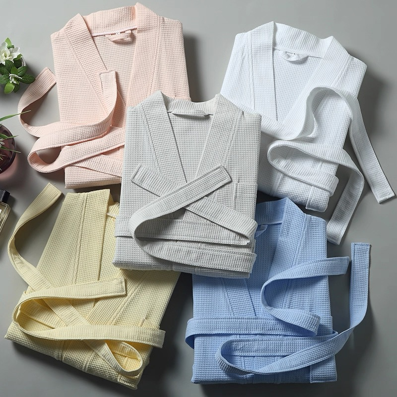 Waffle Bathrobe Bath Robe Adult Towel