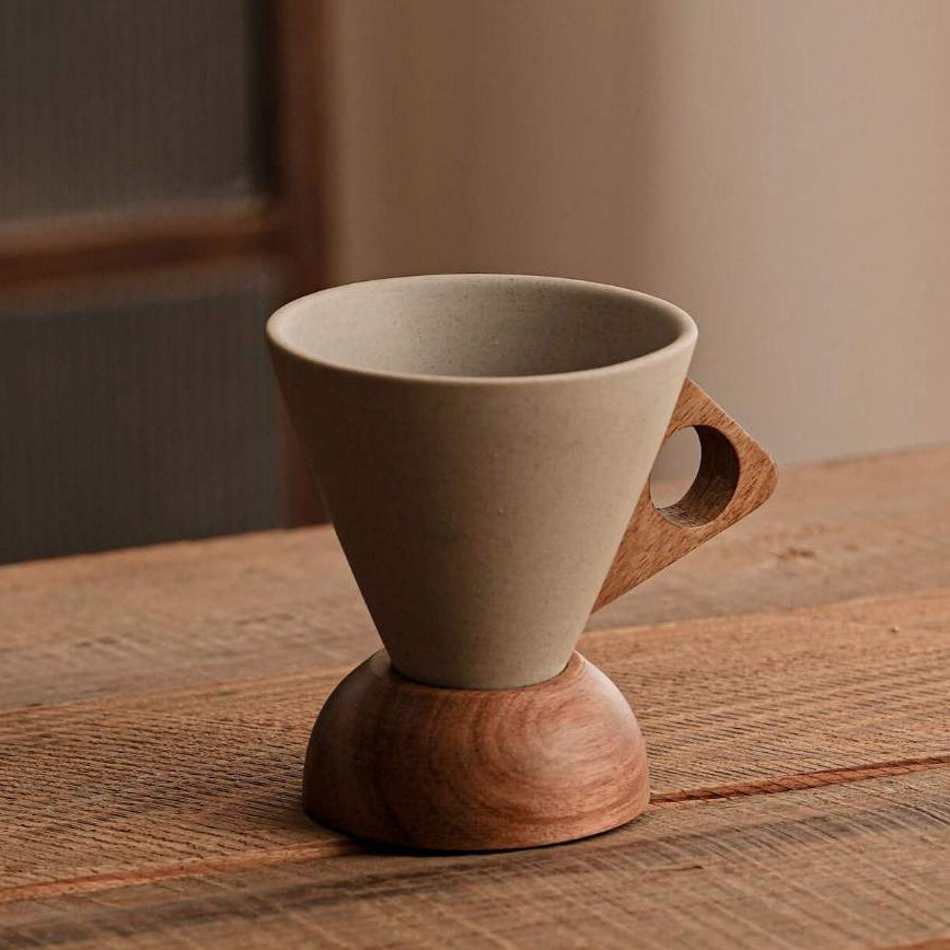 Funnel Stoneware Coffee Cup