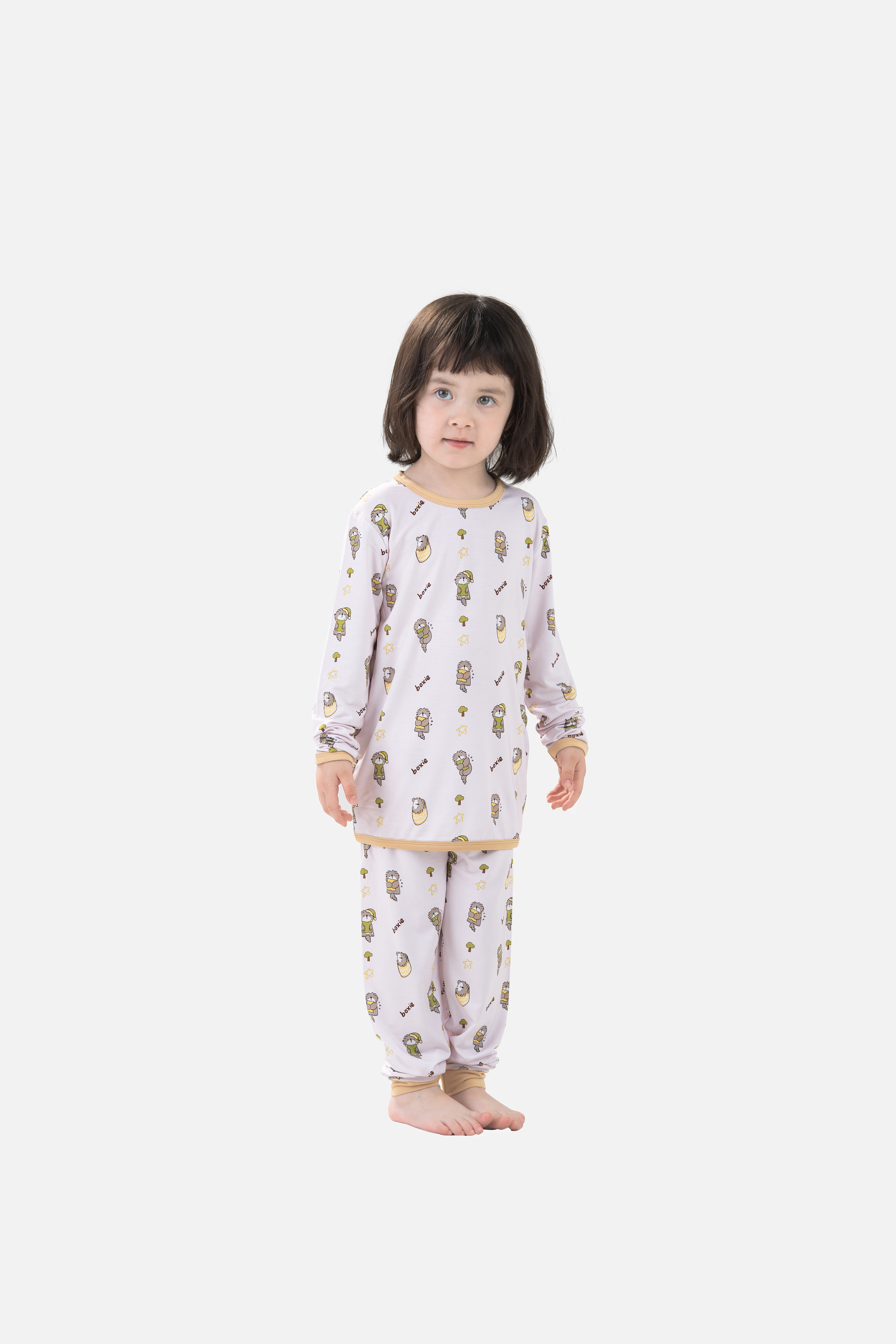 Mini Nova Classic Bamboo Fiber Baby Long-Sleeved Pajama Collection