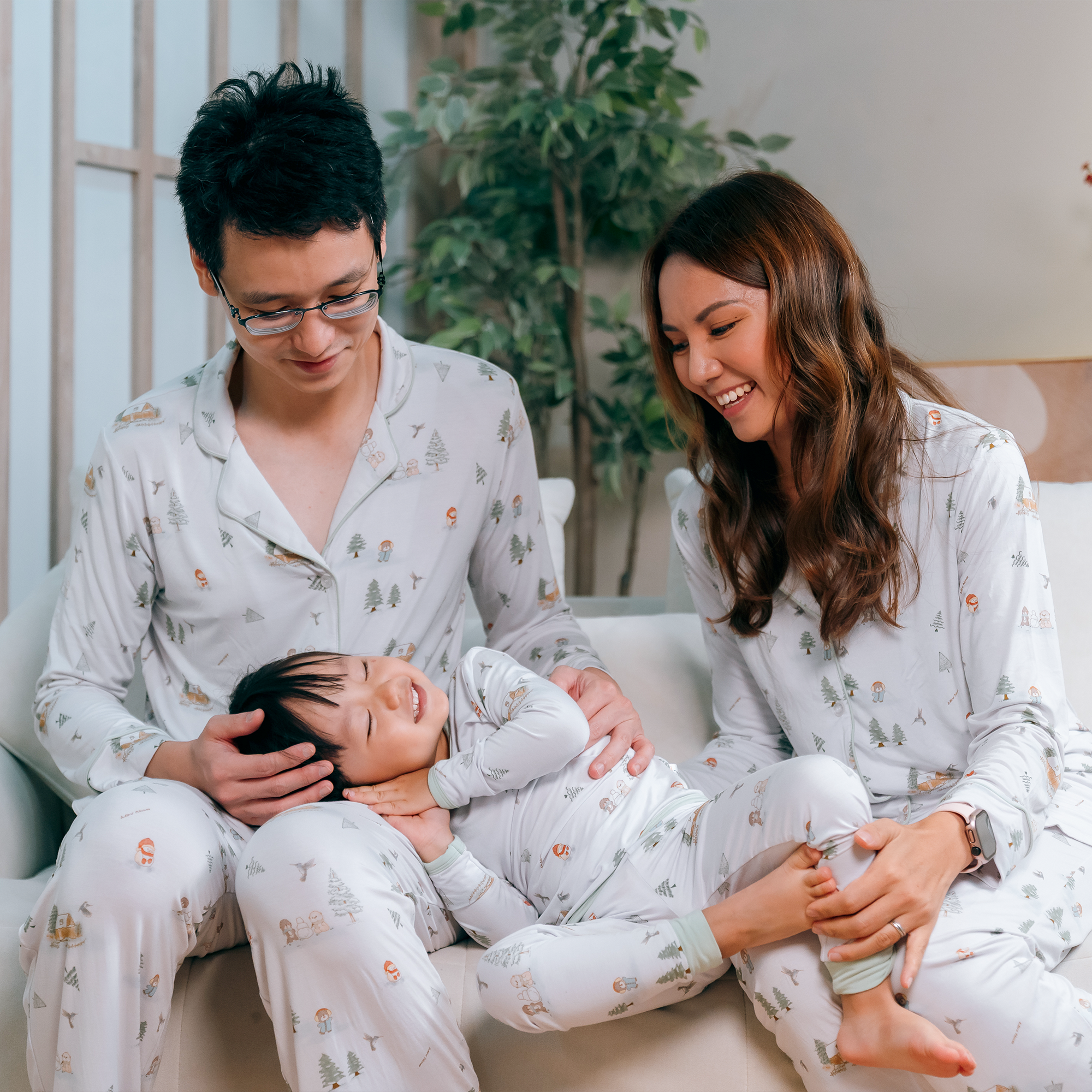 Mini Nova Winter Bamboo Fiber Short Family Set