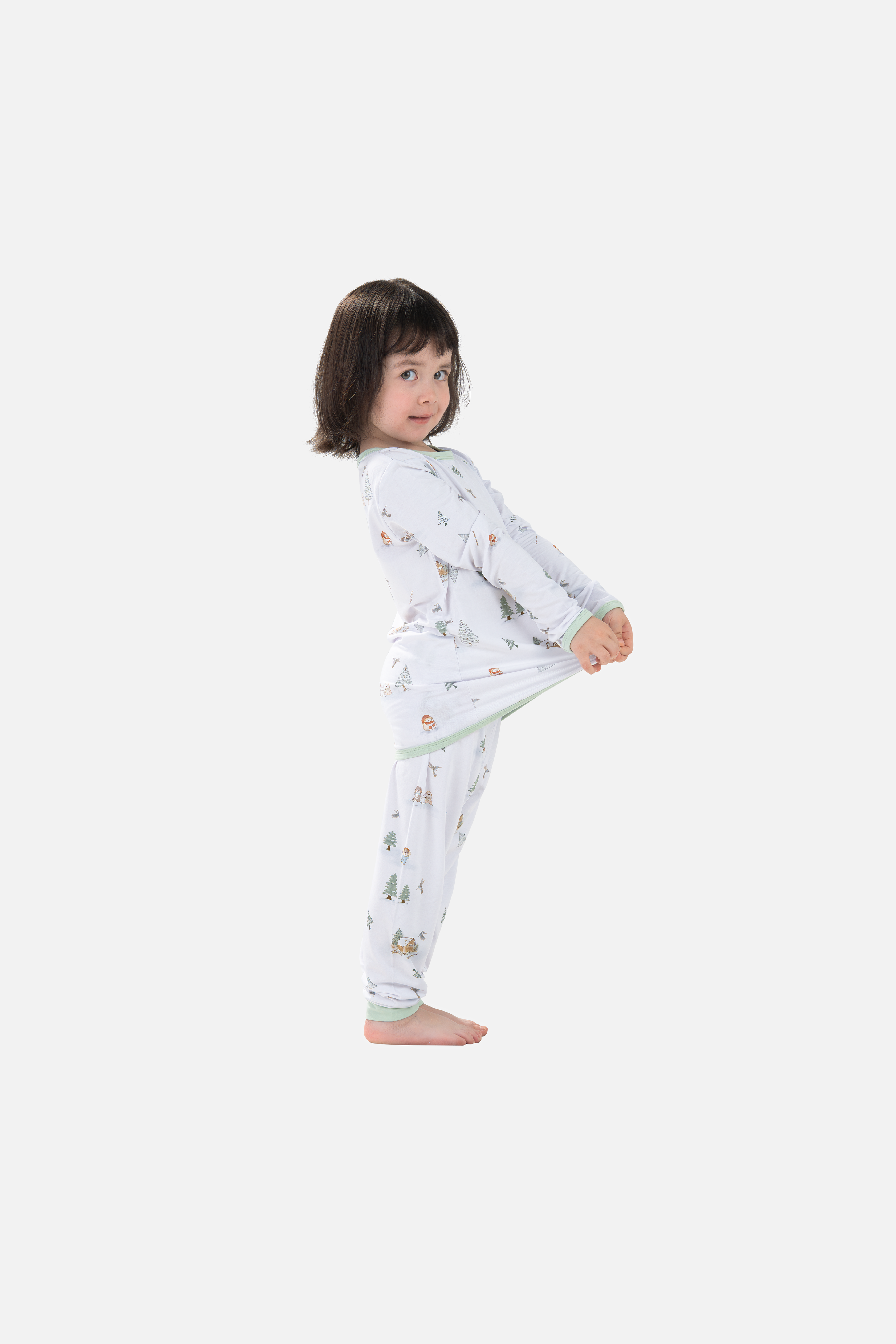 Mini Nova Winter Bamboo Fiber Baby Long-Sleeved Pajama Collection