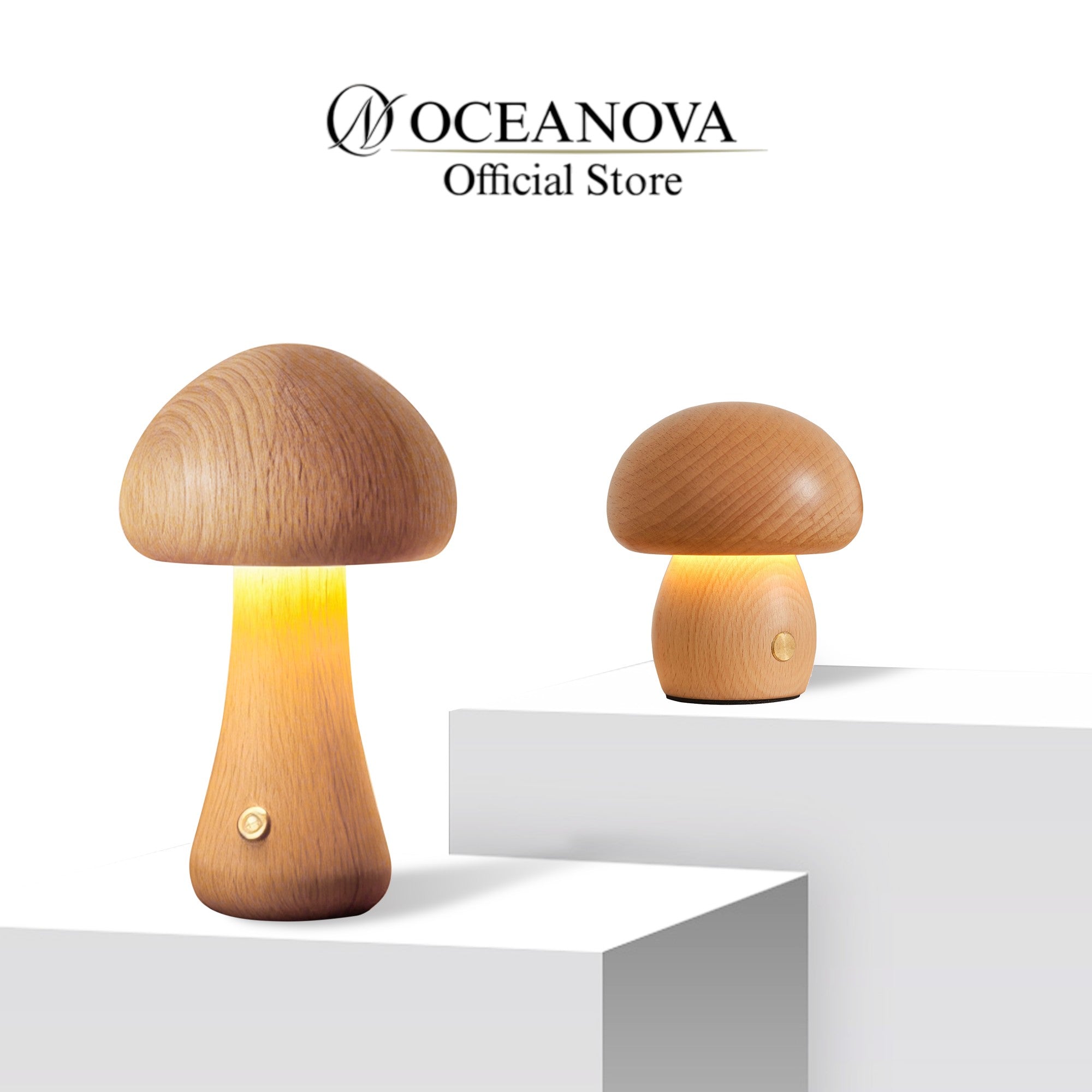 Mini Wooden  Night Light With Touch Switch