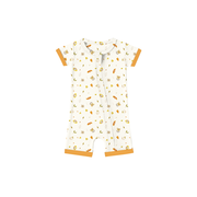 Mini Nova Autumn Bamboo Fiber Baby Short Onesie