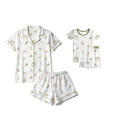 Mini nova Spring Bamboo Fiber Short Family Set