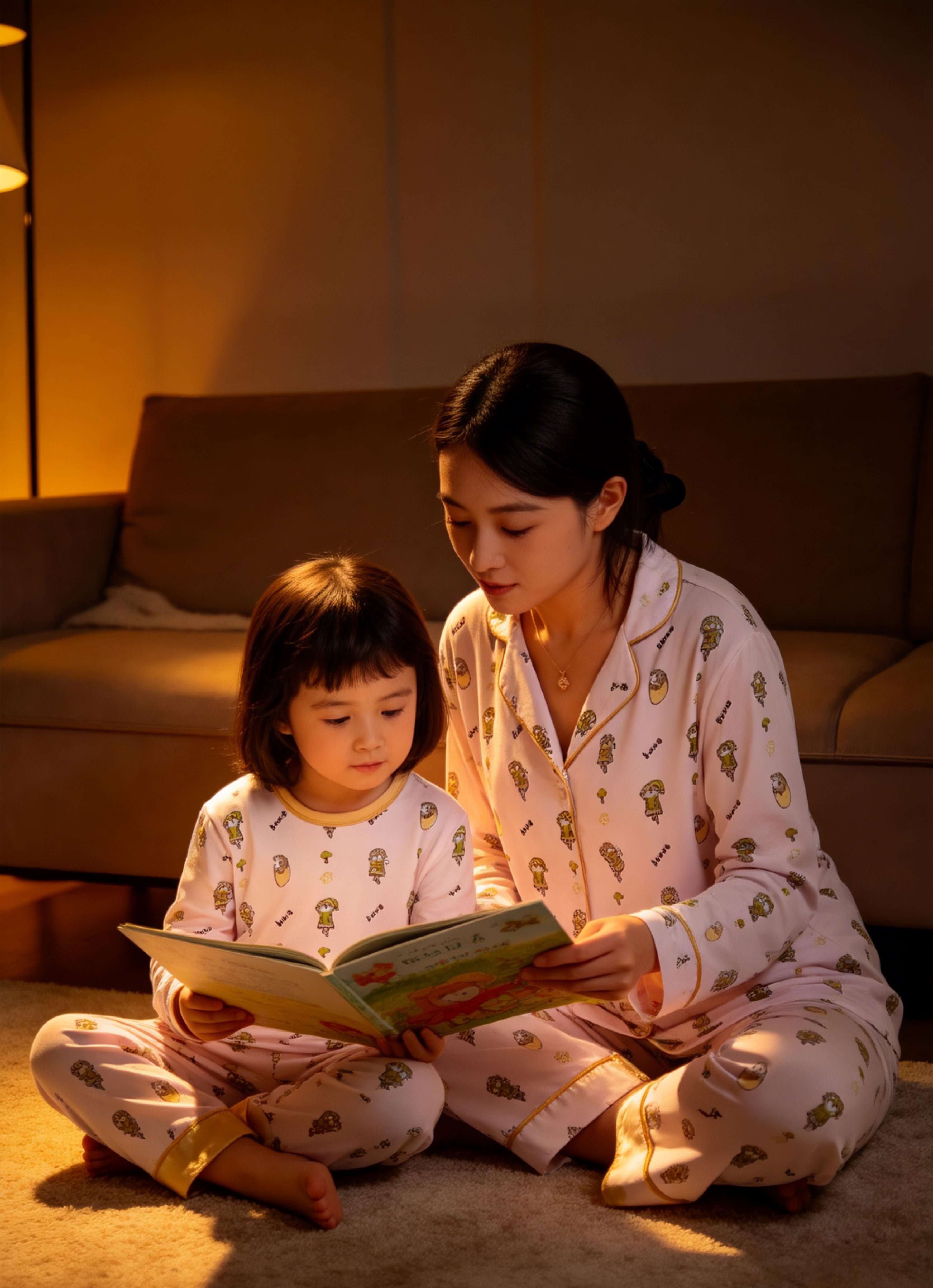 Mini nova Spring Bamboo Fiber Short Family Set