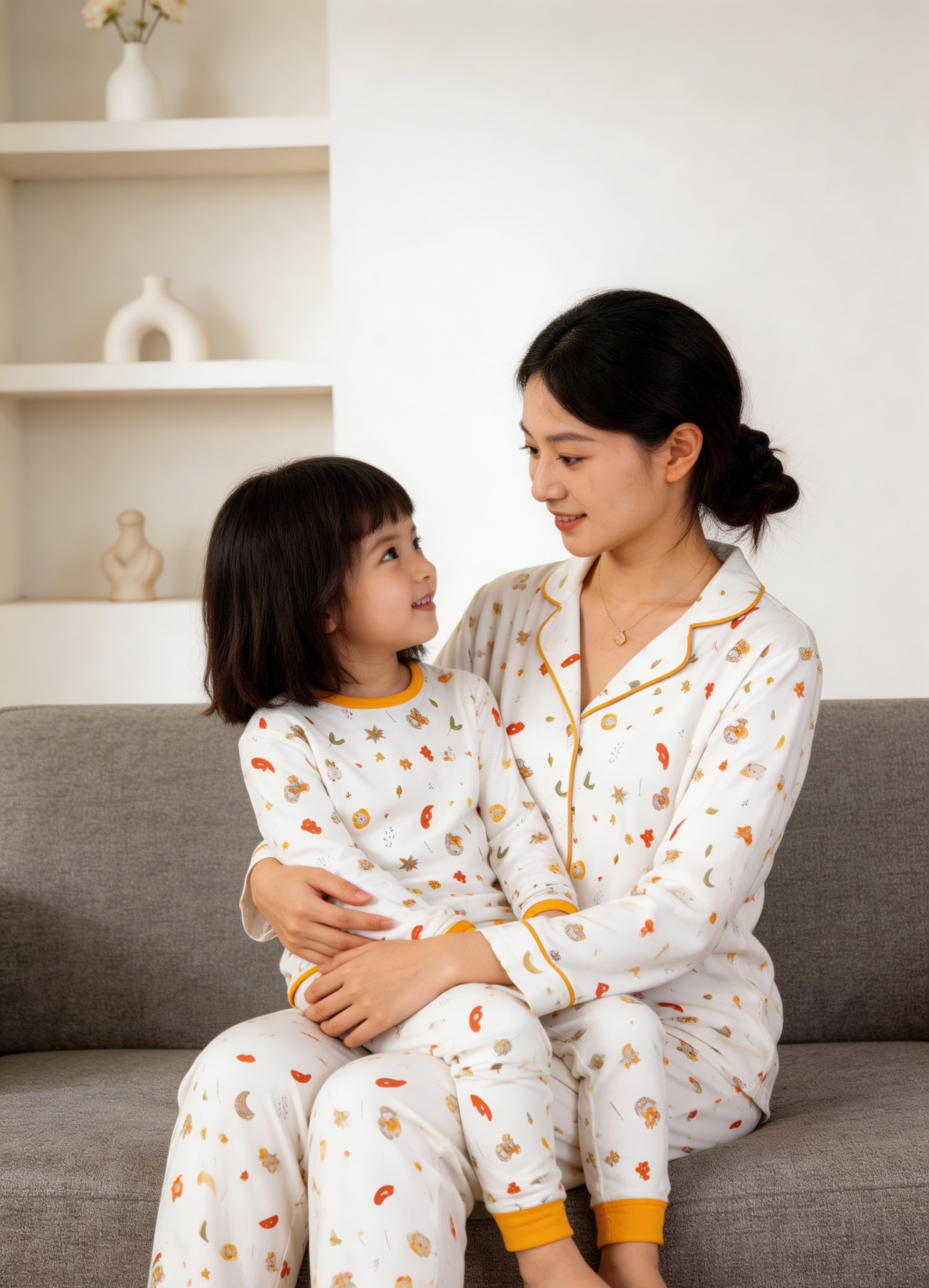 Mini Nova Winter Bamboo Fiber Short Family Set