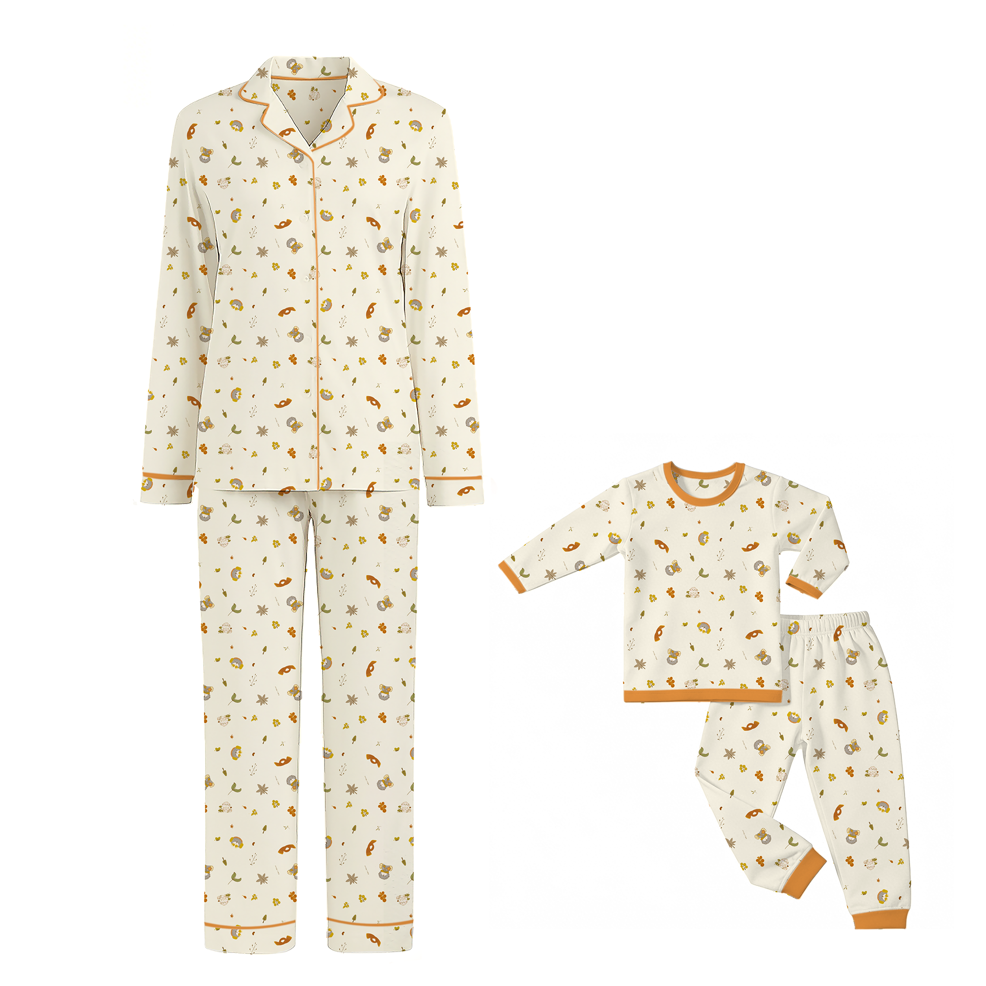 Mini Nova Autumn Bamboo Fiber Long Family Set