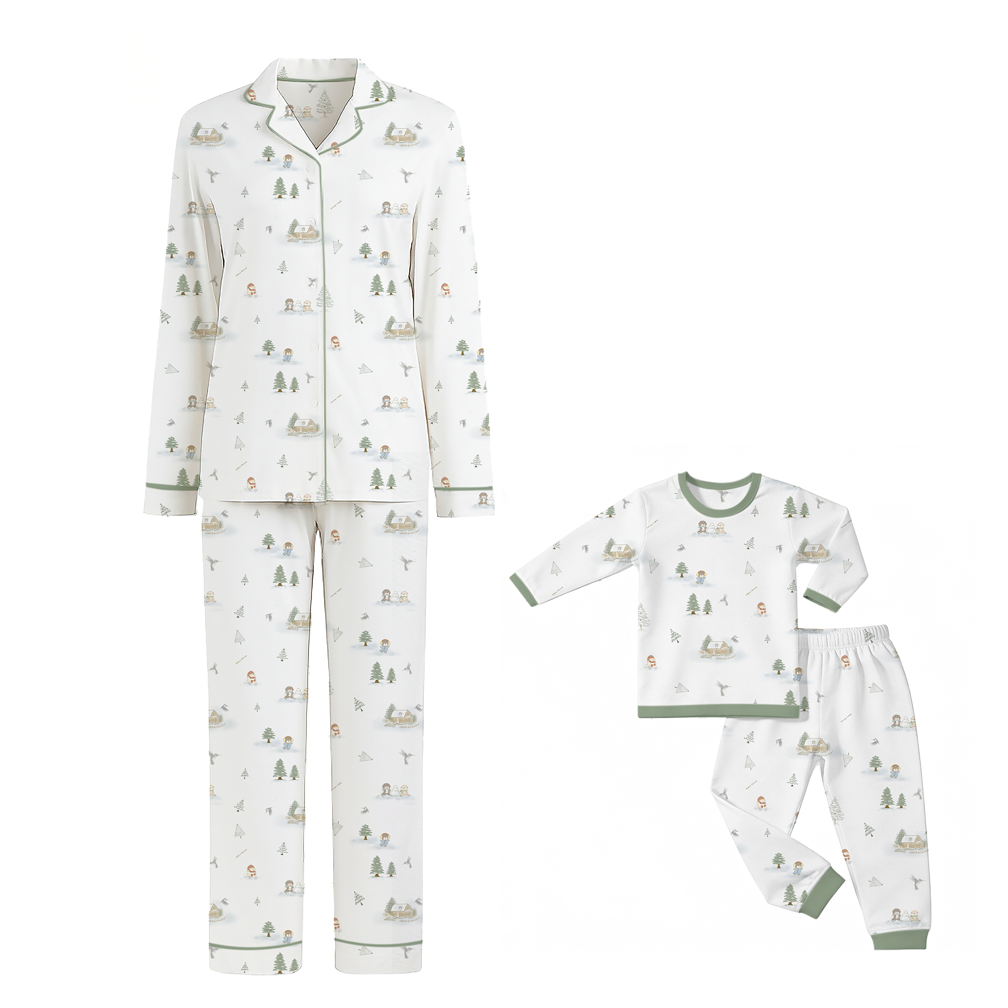 Mini Nova Winter Bamboo Fiber Long Family Set