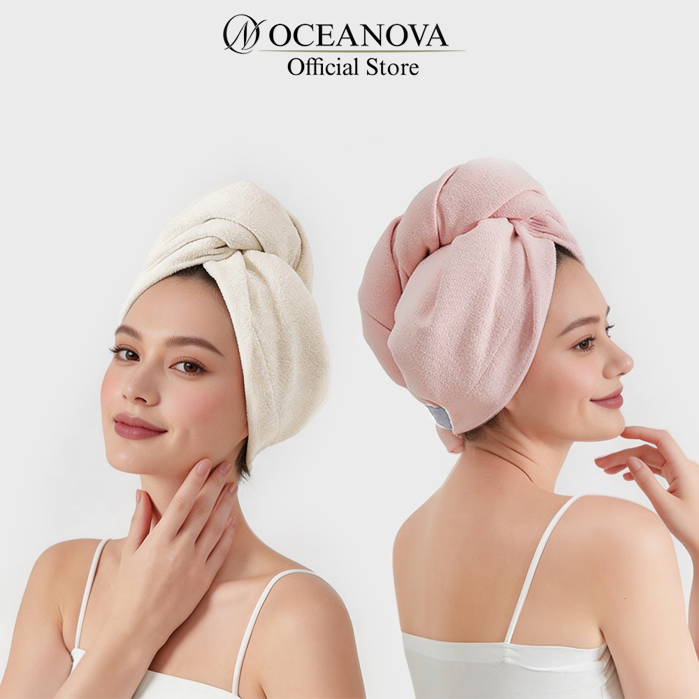 Oceanova Purple Ant Fabric Hair Drying Towel