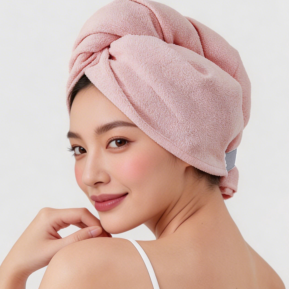 Oceanova purple ant pattern fabric hair dryer towel