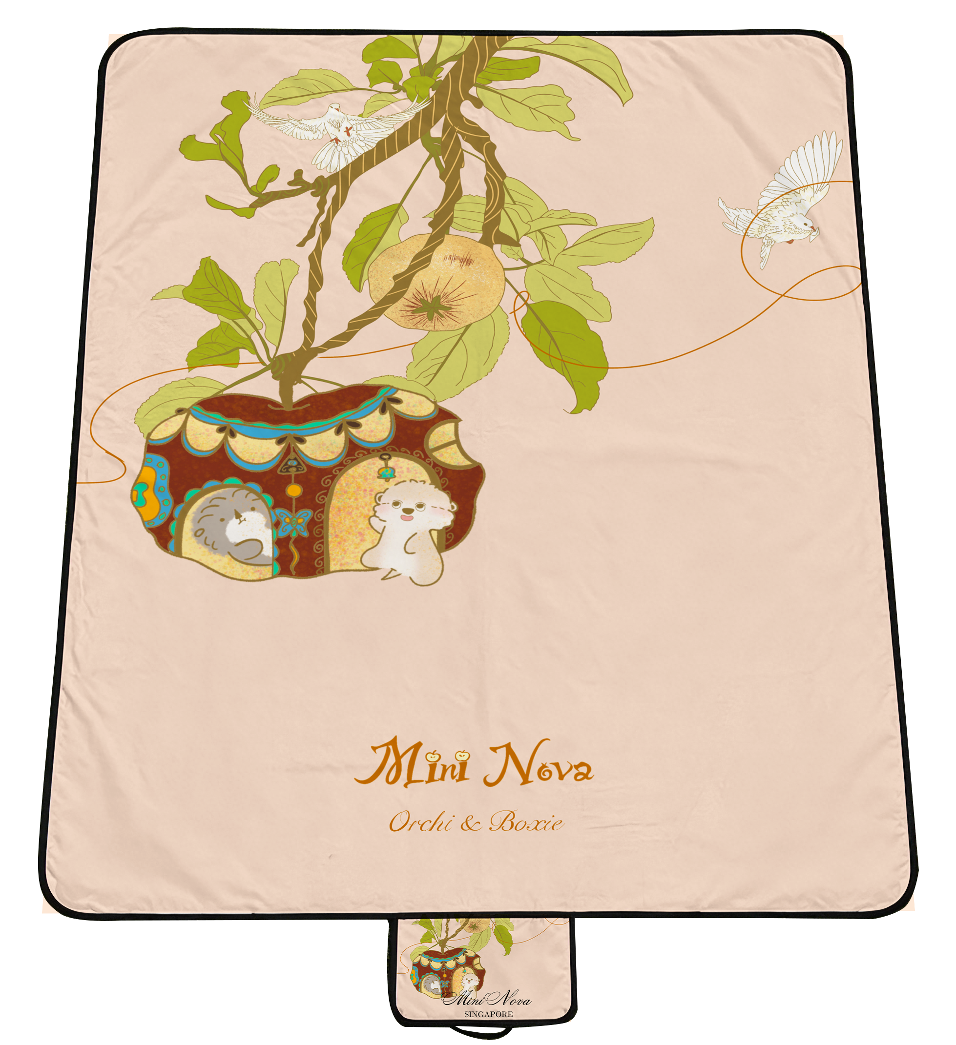 OCEANOVA Outdoor Windproof Picnic Mat for Lawn
