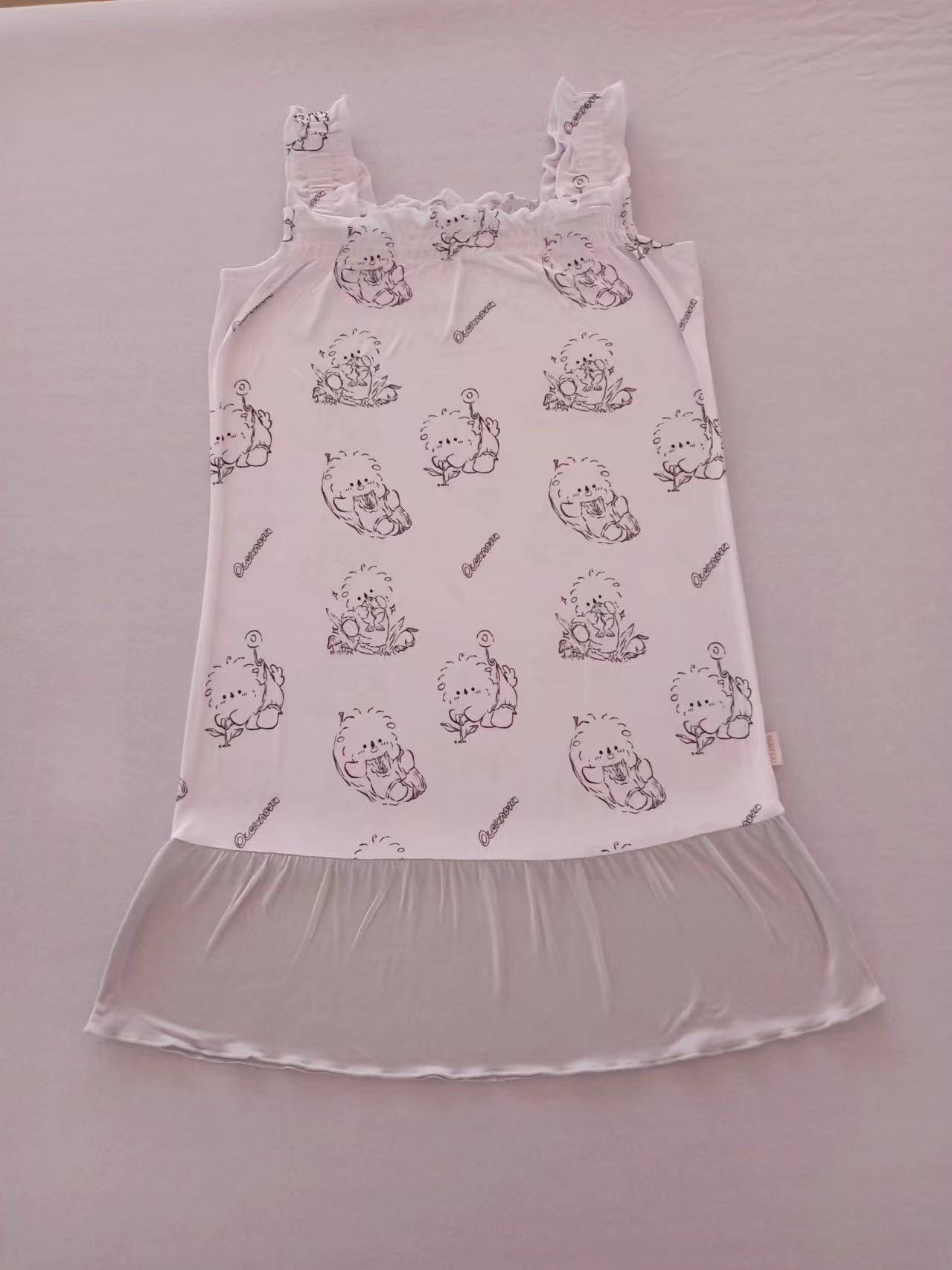 Kids Square-Neck Dress (Doodle Boxie)