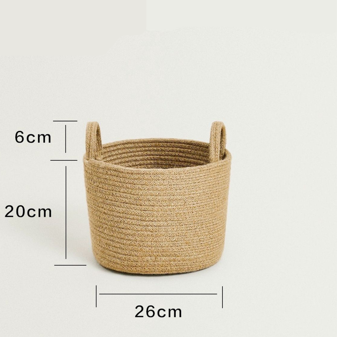 Wove Cotton Rope Laundry Basket