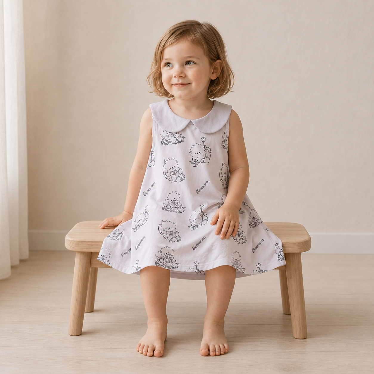 Collar Dress (Doodle Boxie)