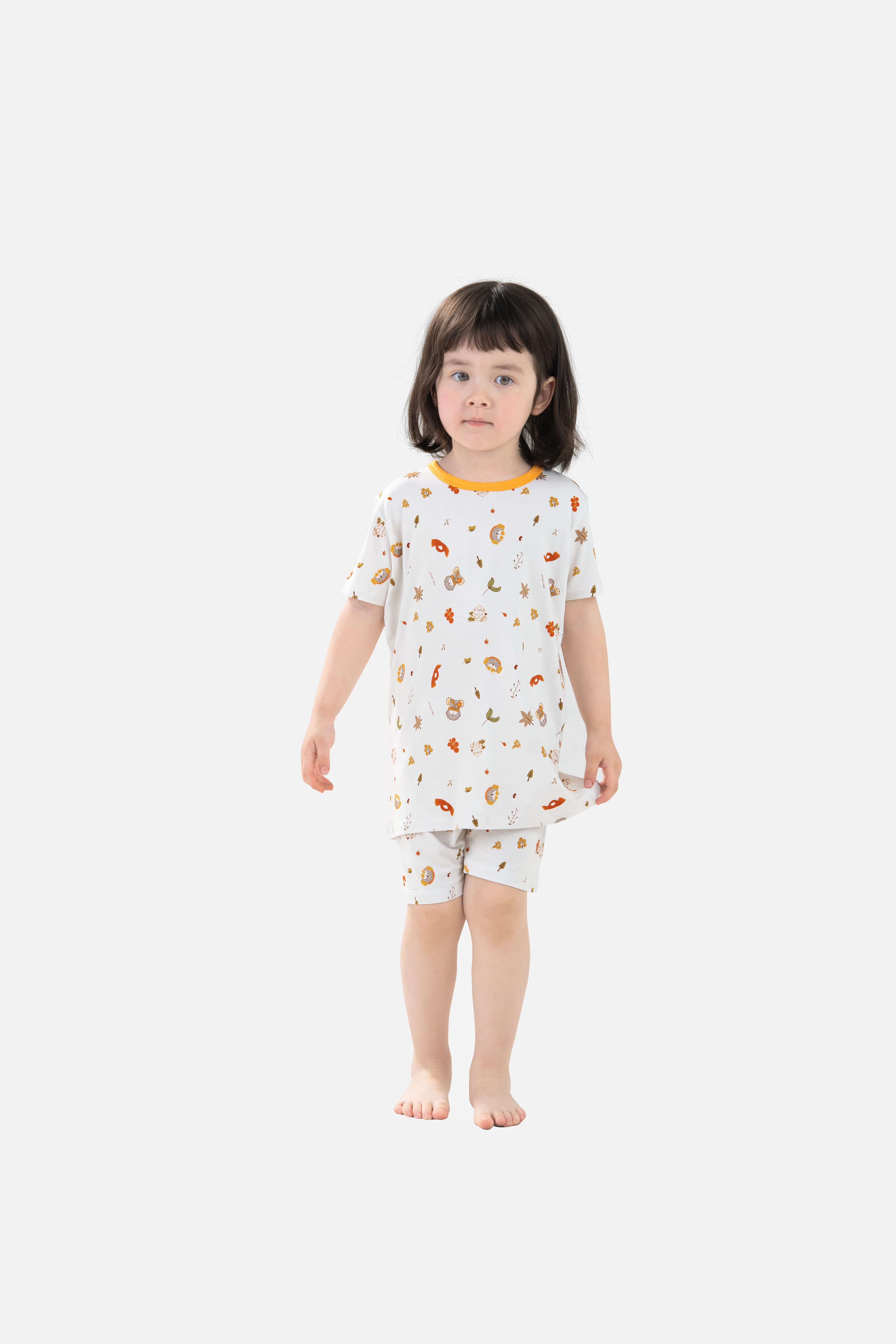 Mini Nova Autumn Bamboo Fiber Baby Short-Sleeve Pajama Collection