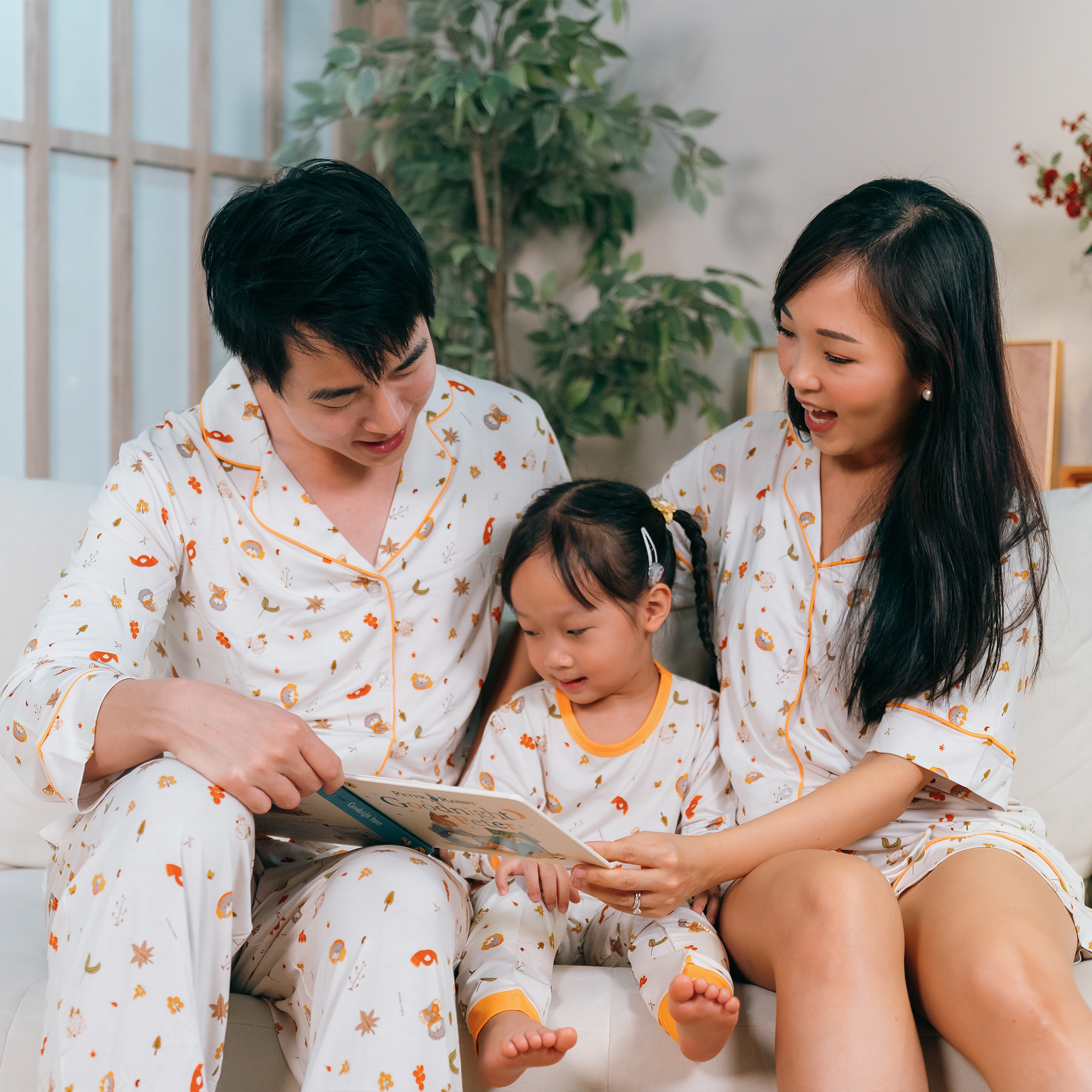 Mini Nova Autumn Bamboo Fiber Long Family Set