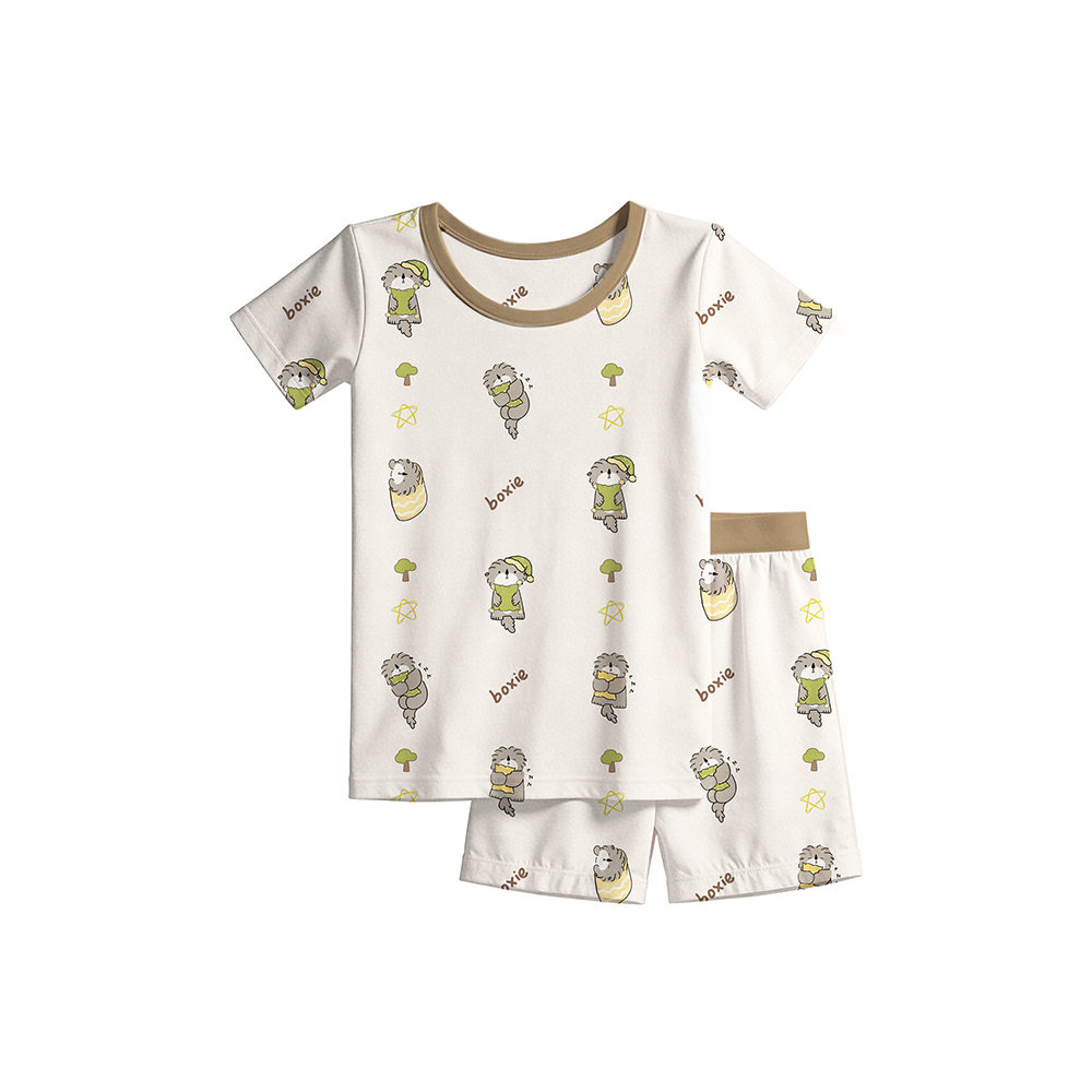 Mini Nova Classic Bamboo Fiber Baby Short-Sleeve Pajama Collection