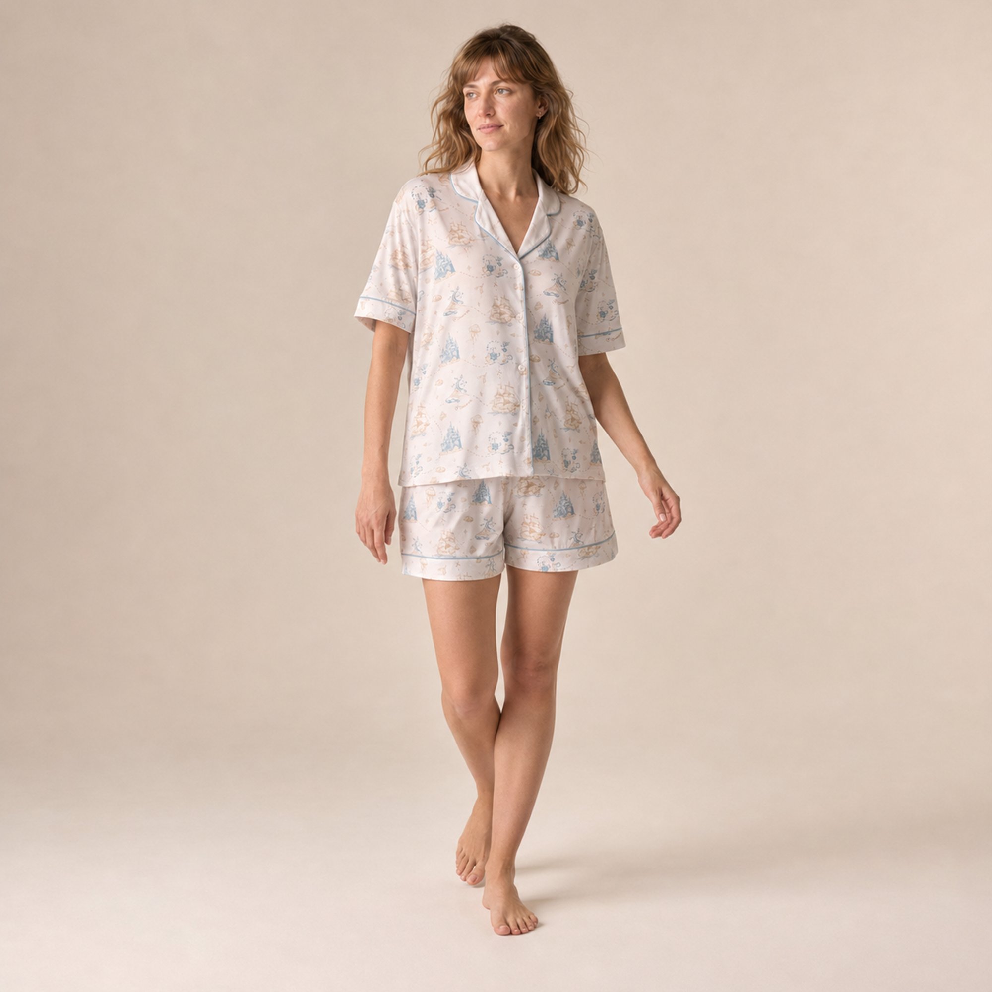 Adult Short Pajama Set（Celestial Unicorn）