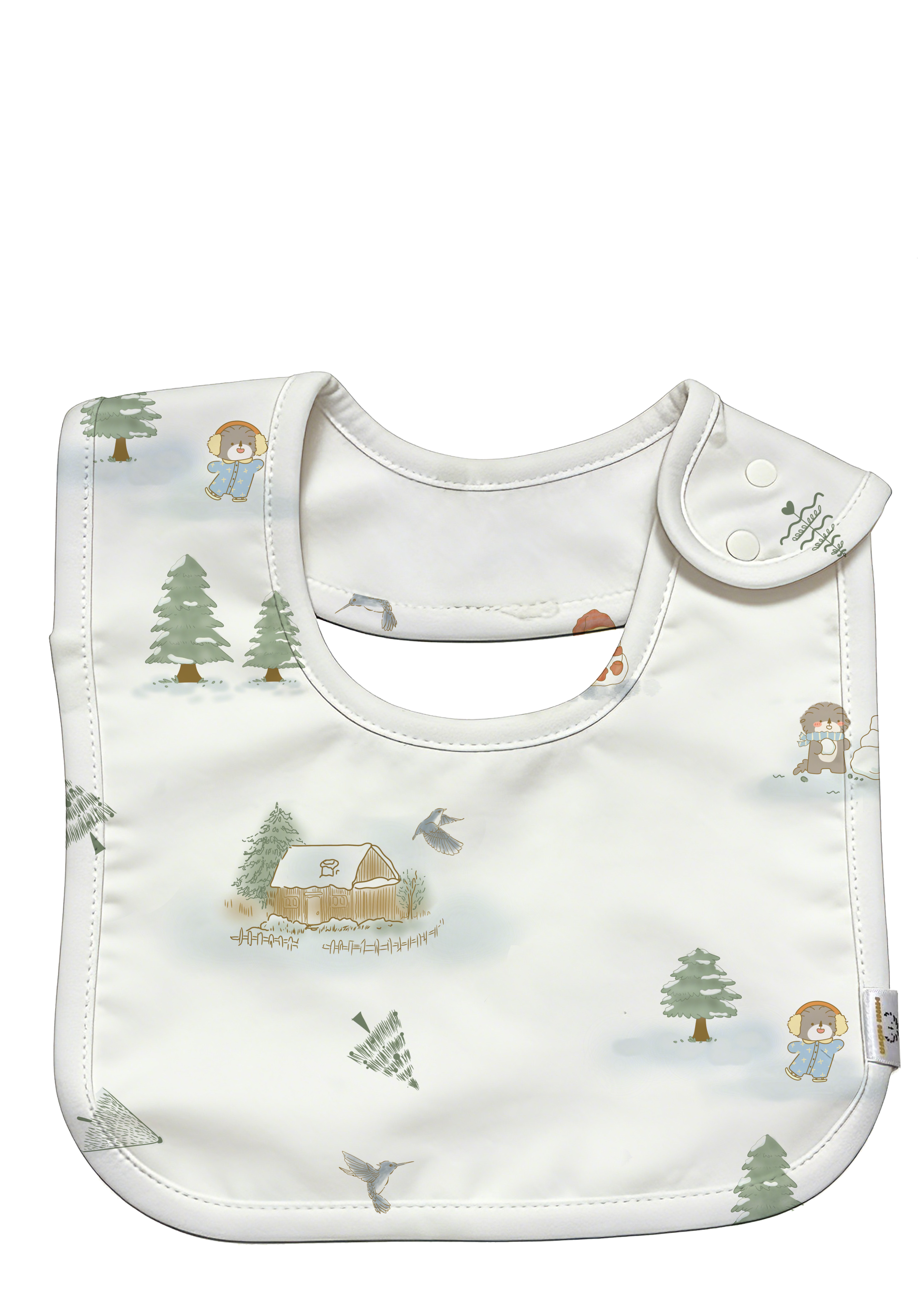 Mini New Star Winter Bamboo Fiber Baby Bib