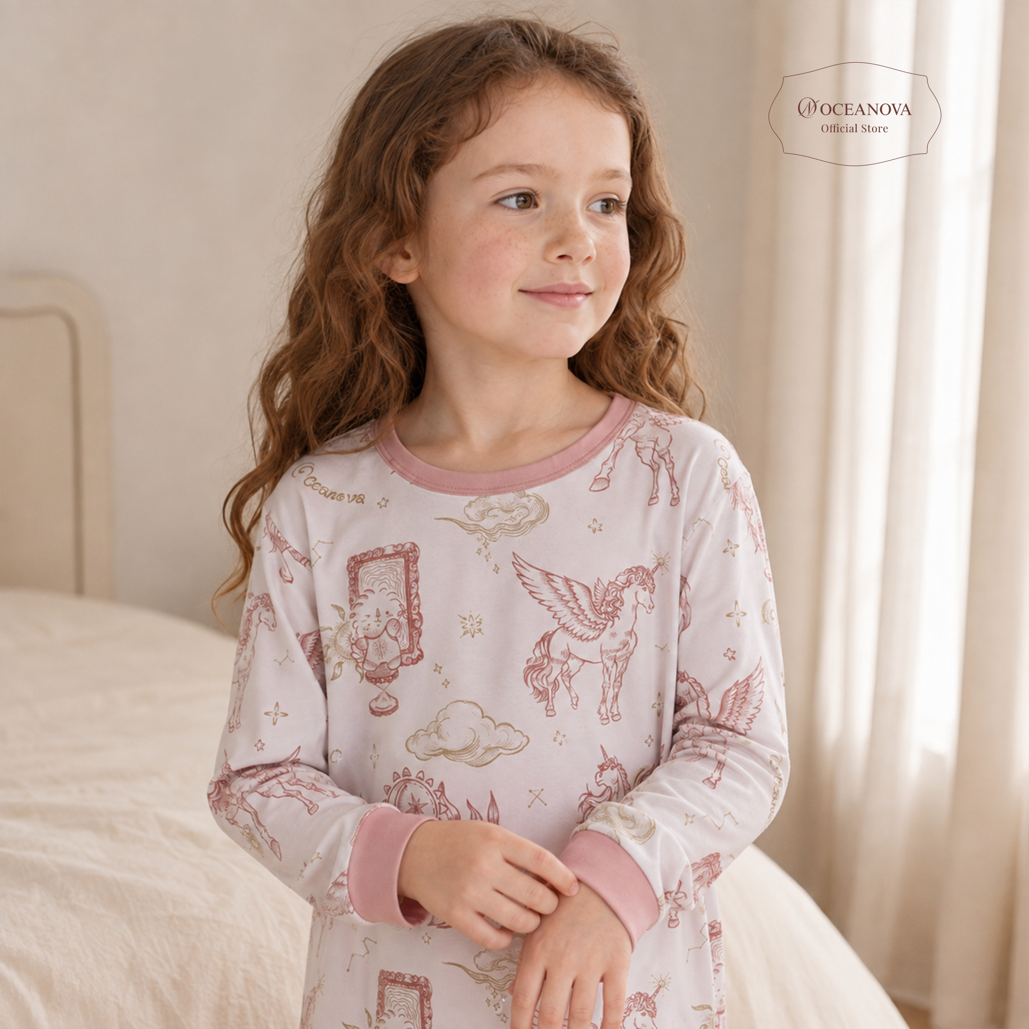 Kid 2-piece Pajamas(long)Celestial Unicorn
