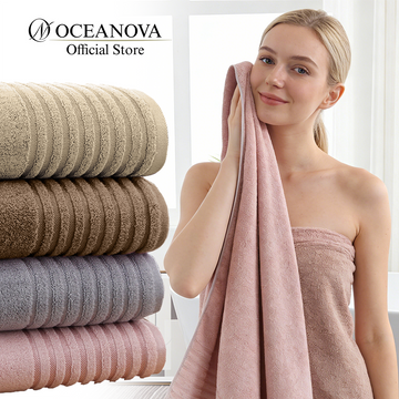 Oceanova Bamboo Fiber Jacquard Bath Towel