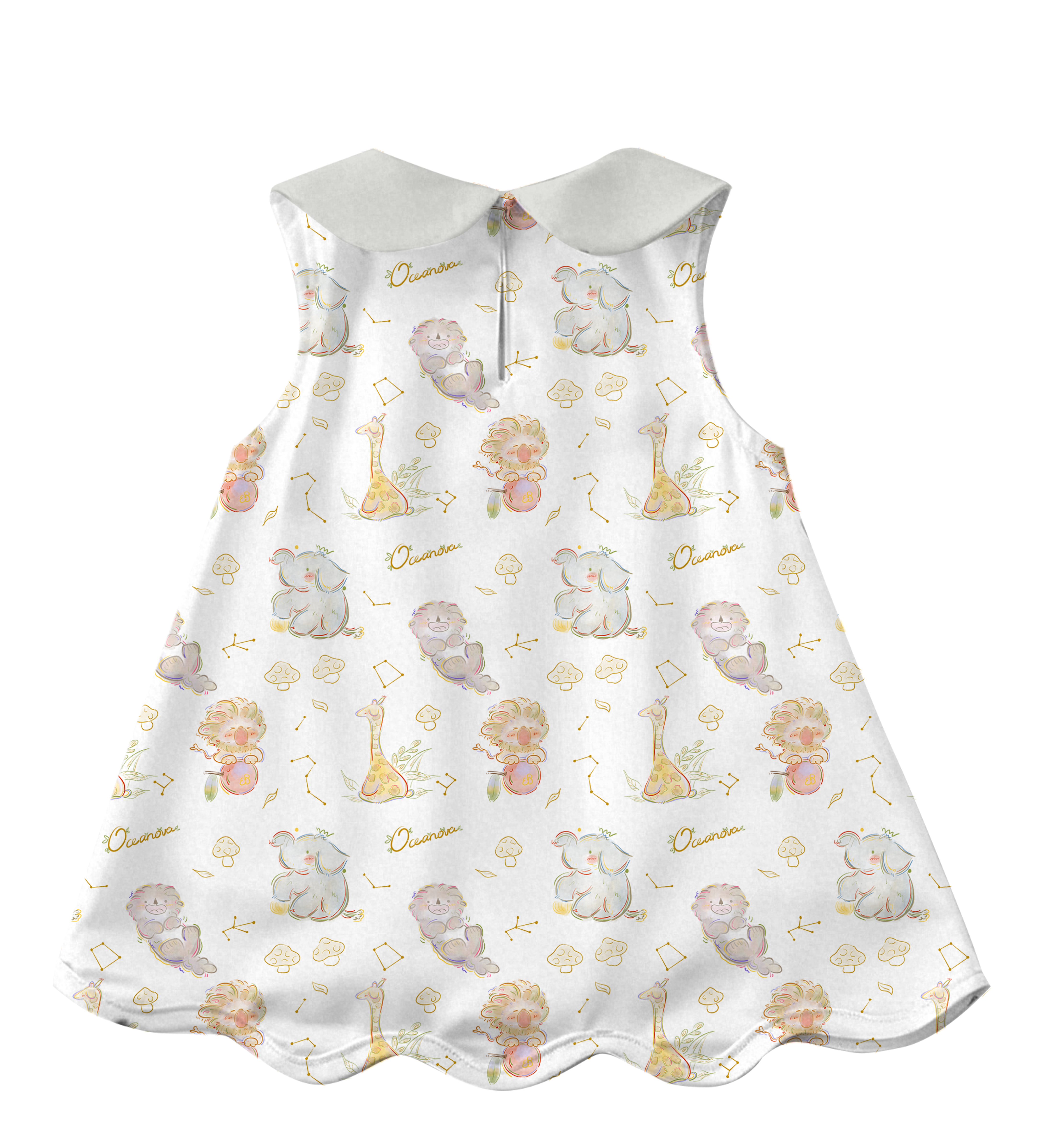 Collar Dress (Wild Safari）
