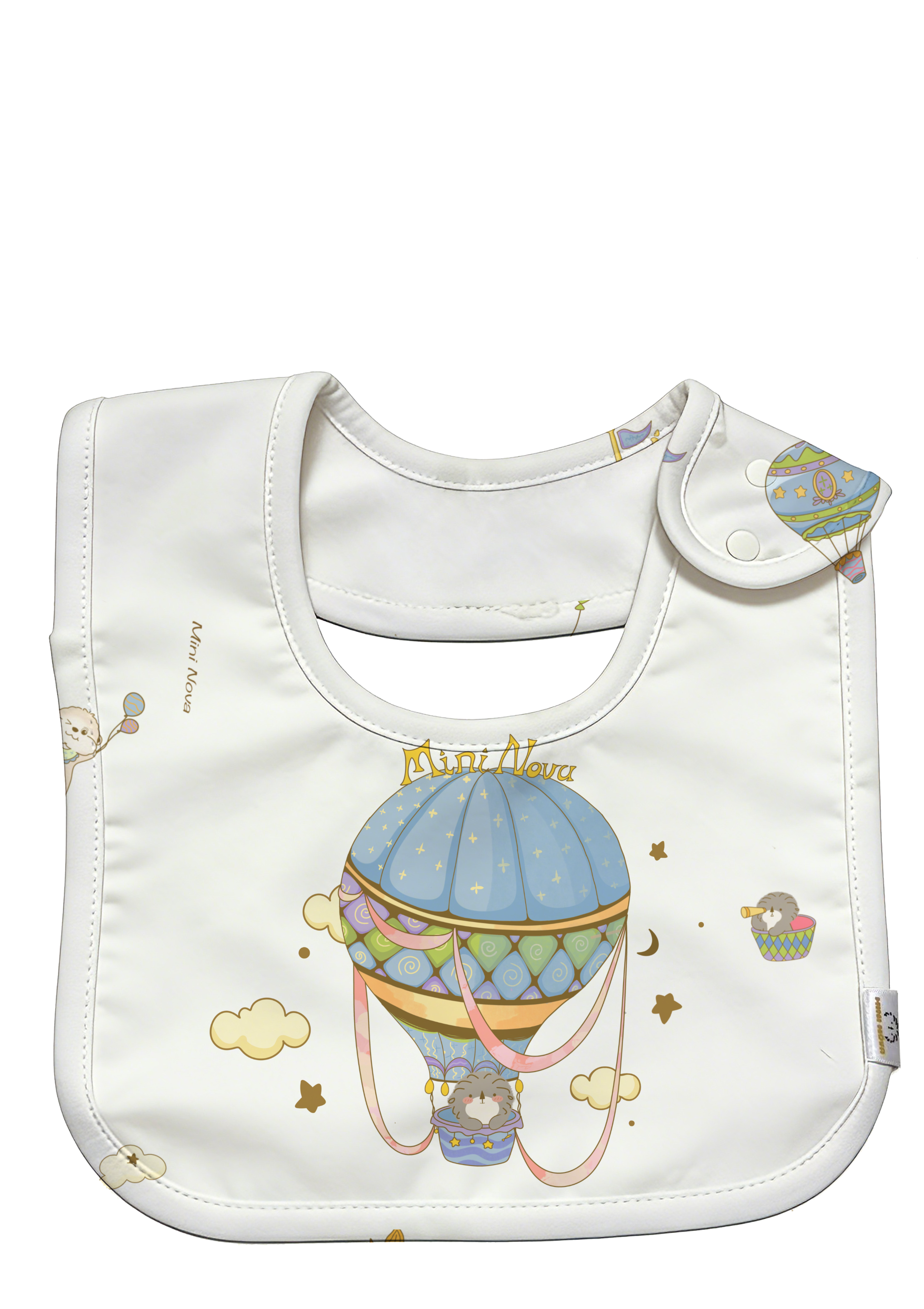 Mini Nova Hot Air Balloon Bamboo Fiber Baby Bib