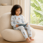 Kid 2-piece Pajamas(long) Merlion Garden
