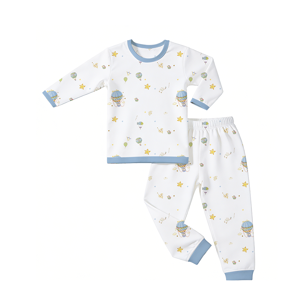 Mini Nova Hot Air Balloon Bamboo Fiber Baby Long-Sleeved Pajama Series