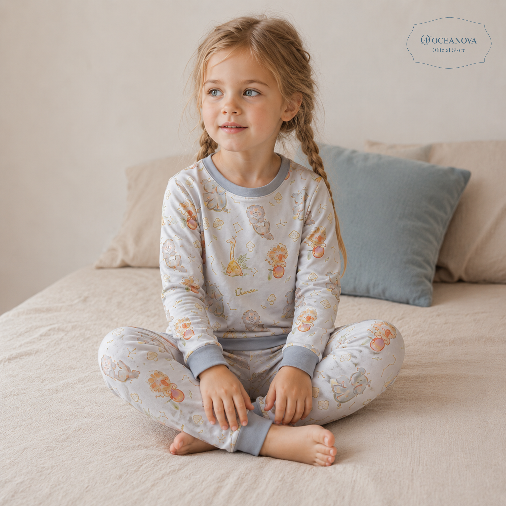 Kid 2-piece Pajamas(long) Wild Safari