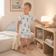 Kid 2-piece Pajamas (short) Merlion Garden