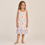 Kids Square-Neck Dress (Wild Safari )