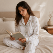 Mini nova Winter Bamboo Fiber Adult Long-Sleeved Pajama Series