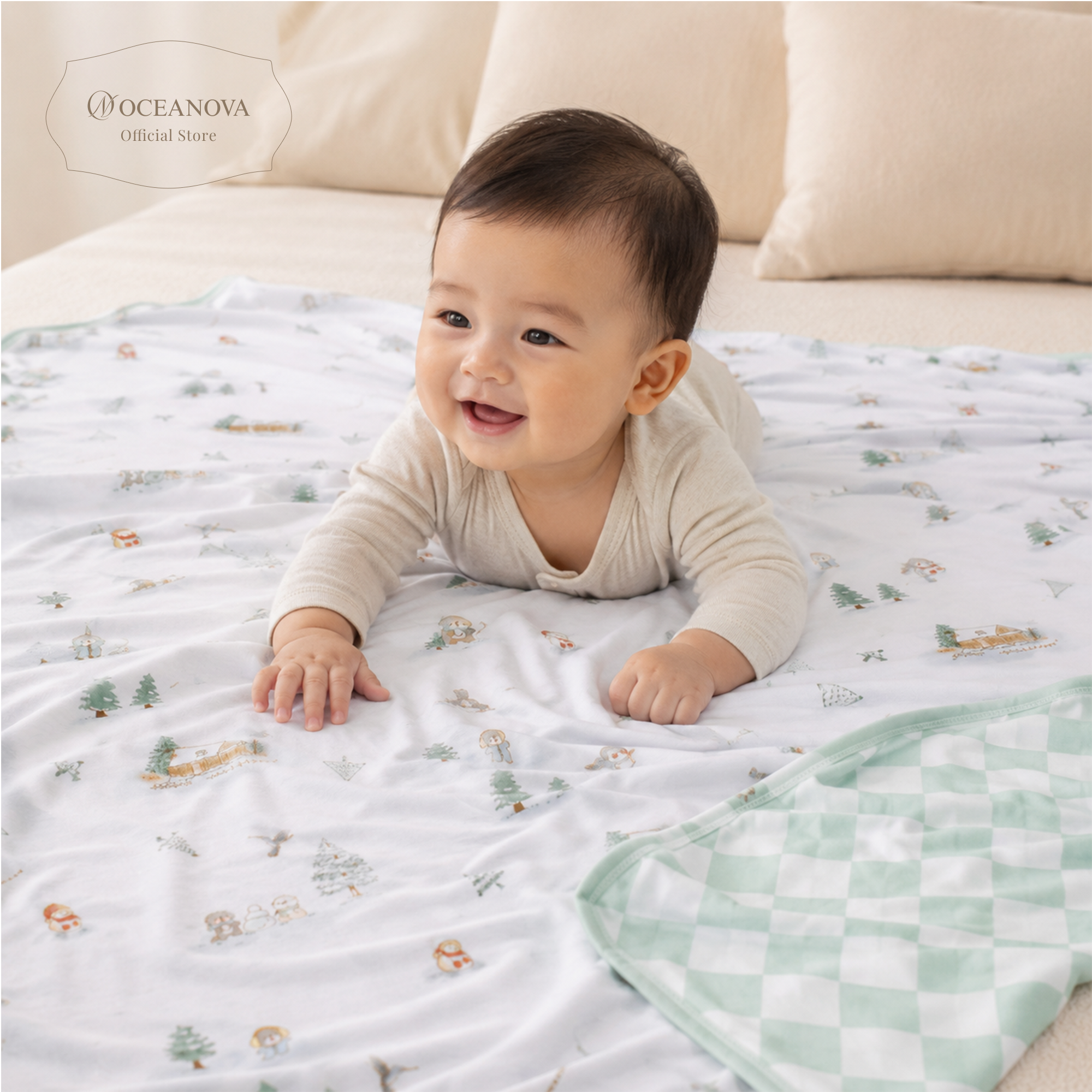 Mini Nova Winter Bamboo Fiber Baby Blanket