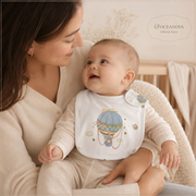 Mini Nova Hot Air Balloon Bamboo Fiber Baby Bib