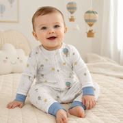 Mini Nova Hot Air Balloon Bamboo Fiber Baby Long Onesie