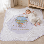 Mini Nova Large Hot Air Balloon Bamboo Fiber Baby Blanket