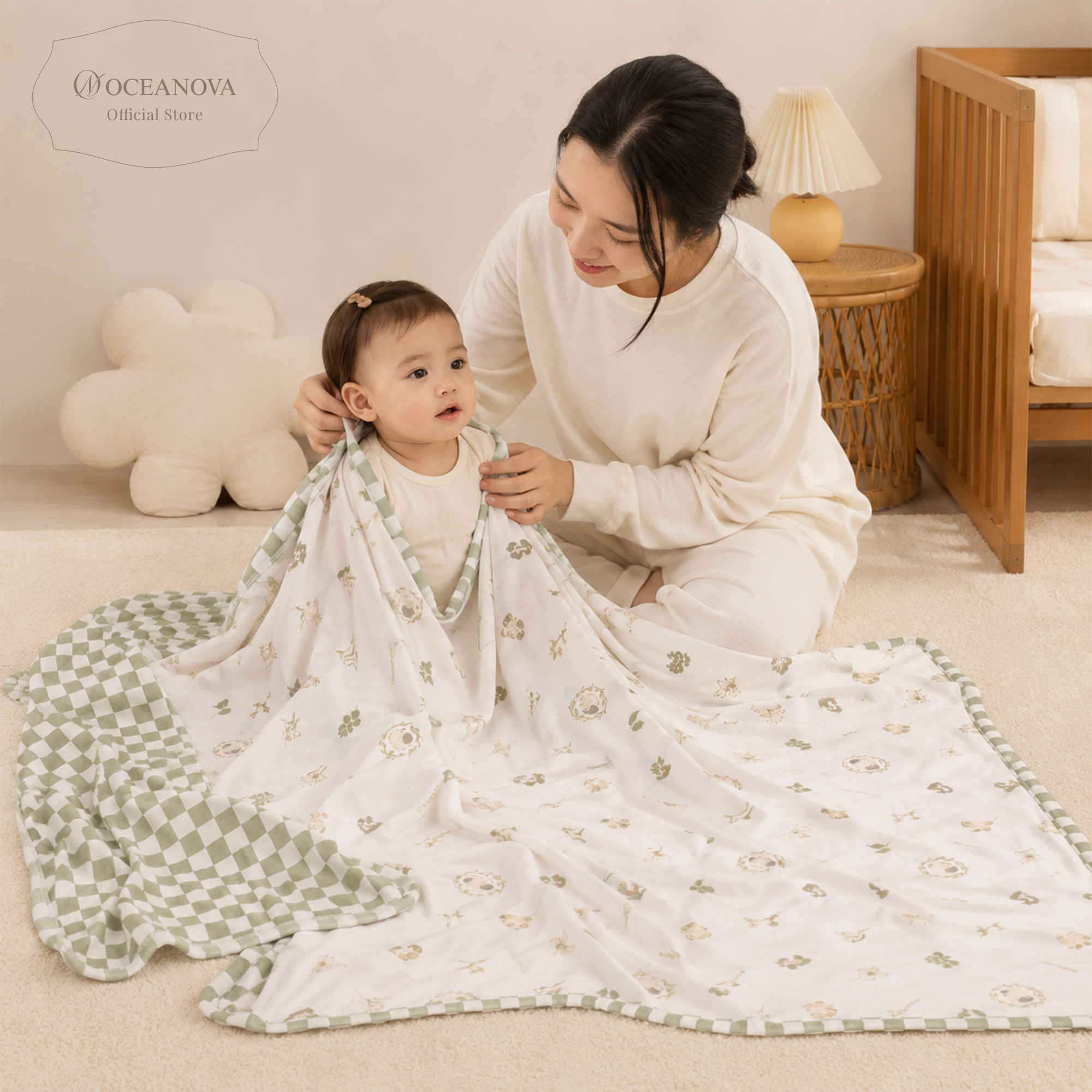 Mini New Star Spring Bamboo Fiber Baby Blanket