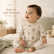 Mini Star Classic Bamboo Fiber Baby Long Onesie