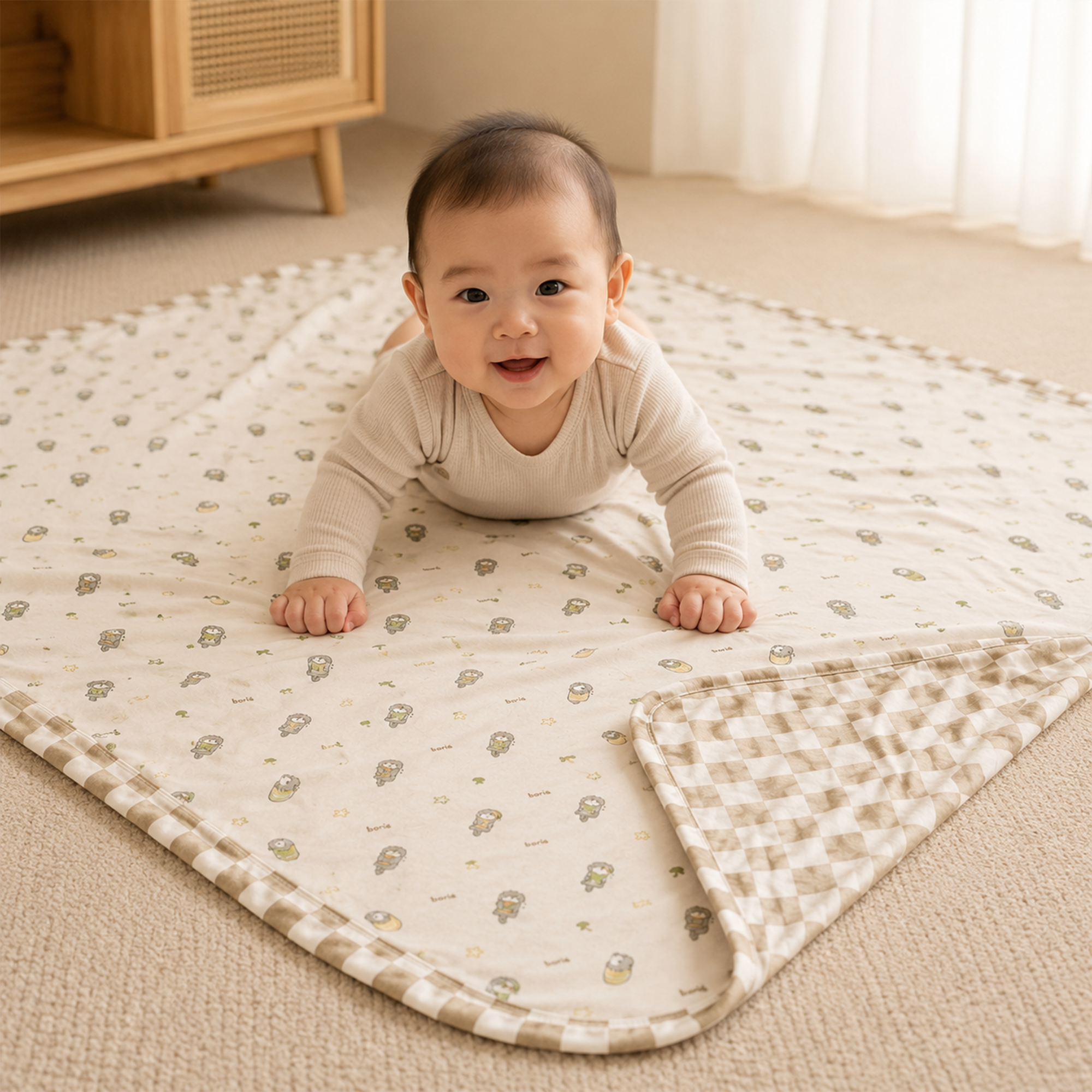 Mini Nova Classic Bamboo Fiber Baby Blanket