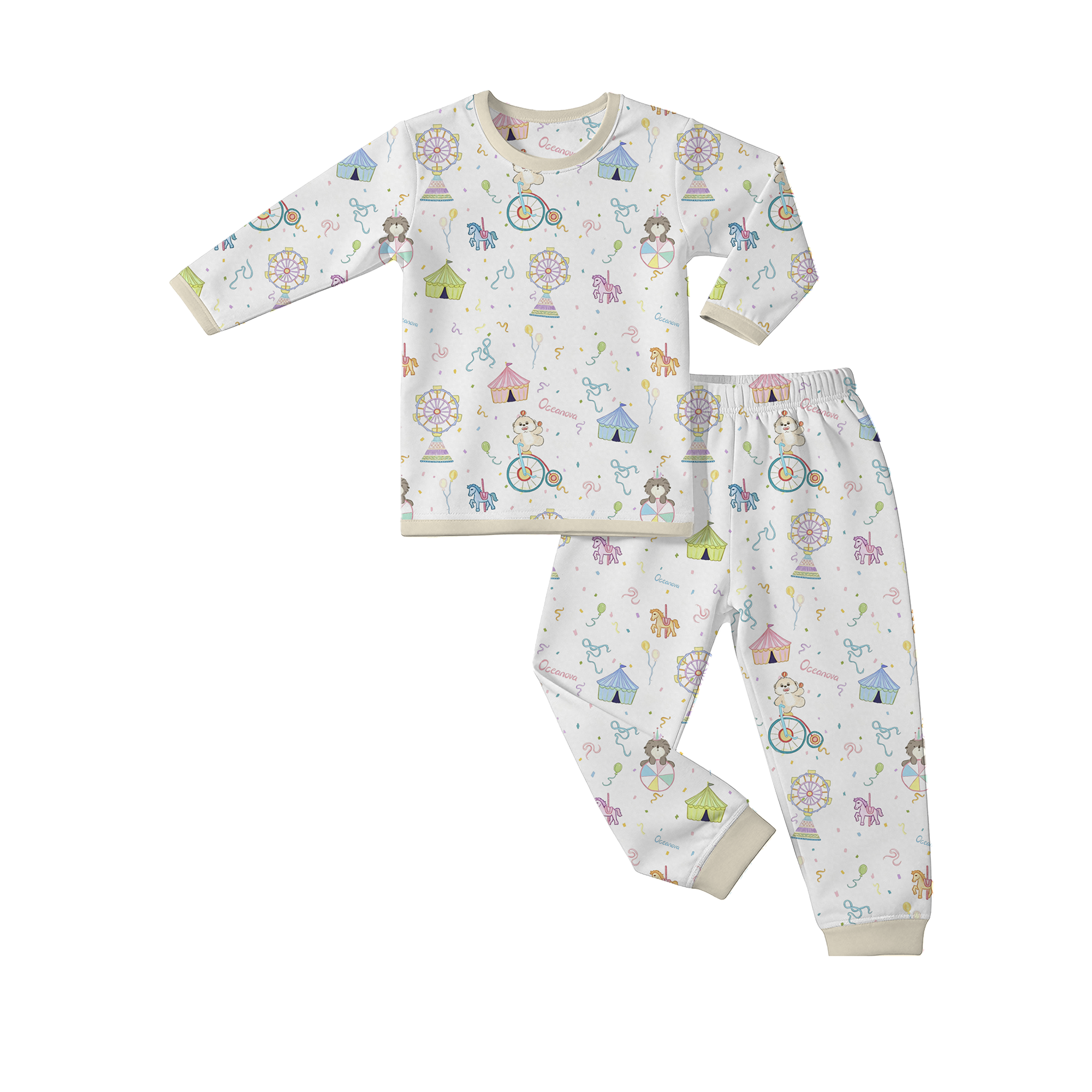 Kid 2-piece Pajamas(long)Carnival Parade