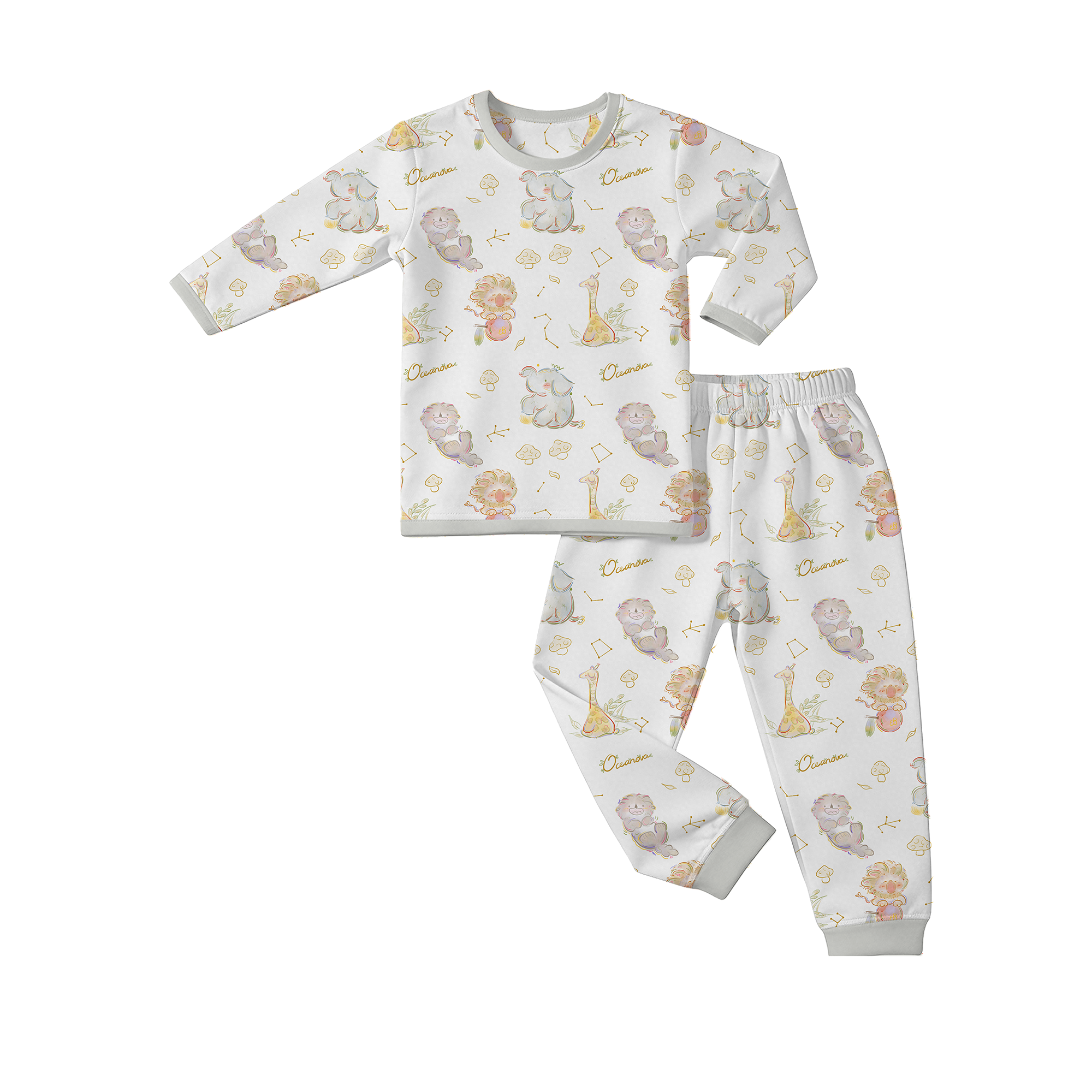 Kid 2-piece Pajamas(long) Wild Safari